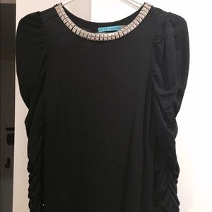 Alice + Olivia Black Sweater Dress XS