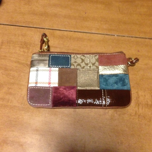Coach large Patchwork wristlet