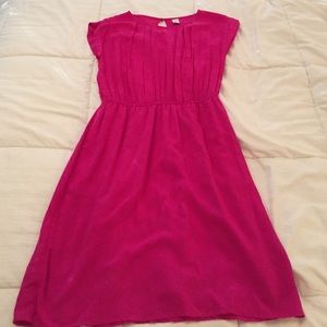 Hot Pink Pleated Top Old Navy Dress. Size Small.