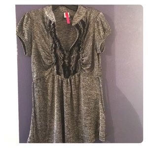 Nice black and grey top