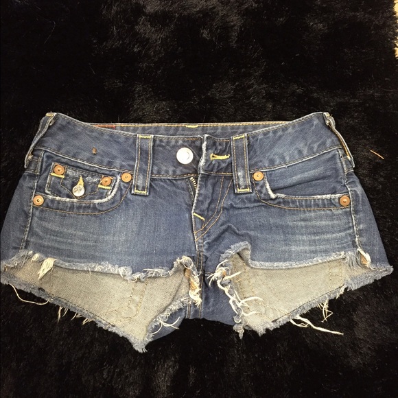 SOLD True religion cut-offs - Picture 2 of 4