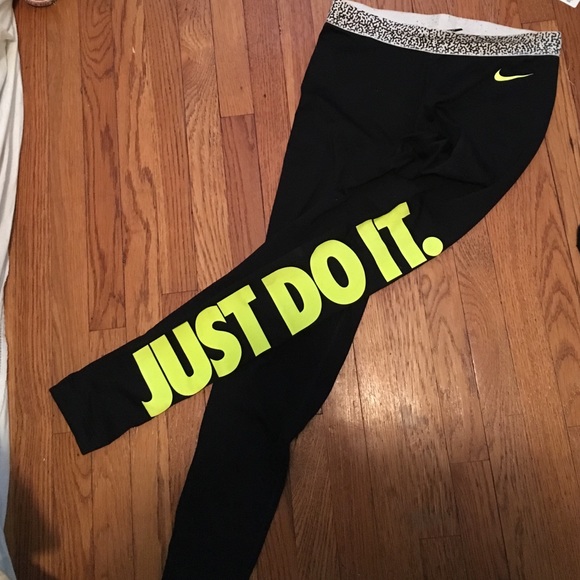 Black nike just do it leggings