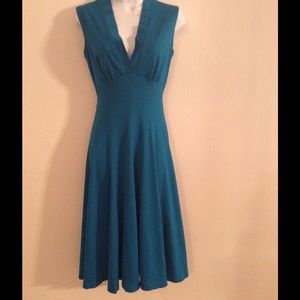 Aqua Blue Cotton Dress