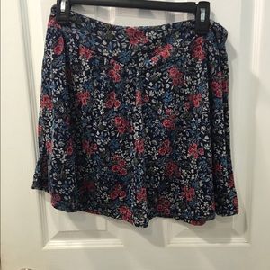 Floral skater skirt