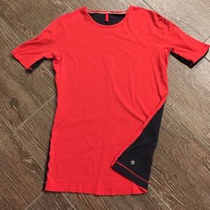 Lululemon Color Block Running Short Sleeve T-shirt