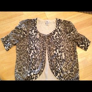 Worthington  Animal print sweater M