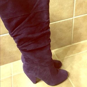 Jessica Simpson Purple Suede Knee Boots
