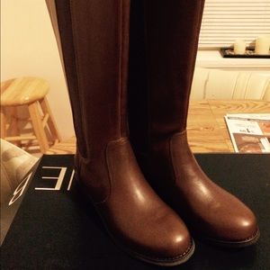 Leather riding boots
