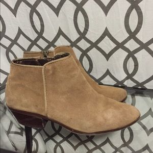 Leather suade booties as seen on Kourtney Kardash.