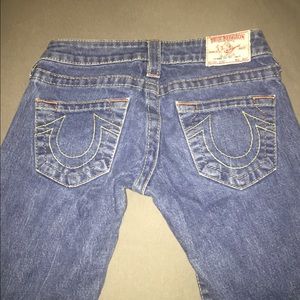 Dark denim jeans