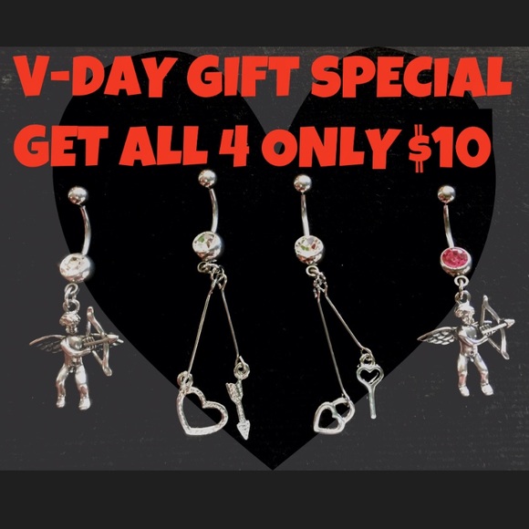 💝💝4 brand new belly rings💘💘