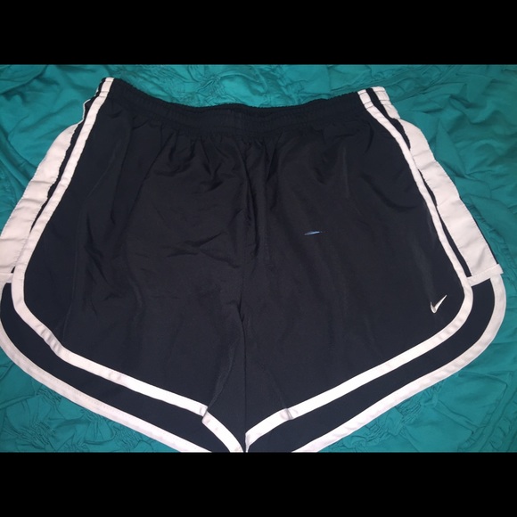Black Nike running shorts