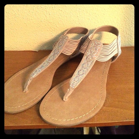 Madden Girl blush gladiator sandals