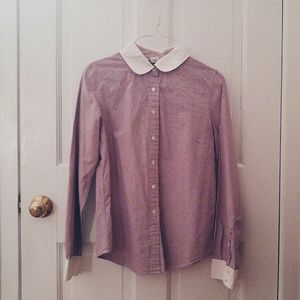 J.Crew Factory Peter Pan Plaid Collared Shirt Sz 4