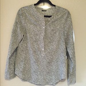 Anne Taylor Black and White Blouse
