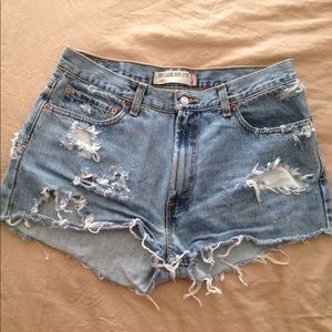 Levi's High Waisted Shorts