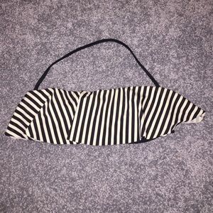 HURLEY STRIPED BANDEAU