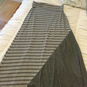 Striped Maxi Skirt