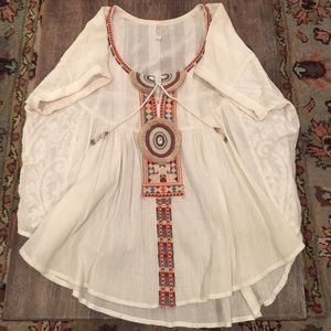 Free People embroidered top