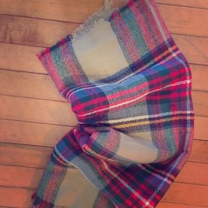 Plaid Blanket Scarf
