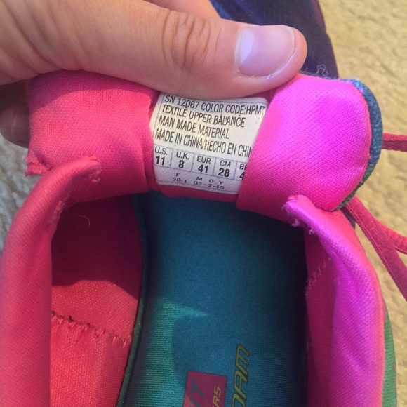 Used rainbow sneakers. They have foam on the sole - Picture 2 of 3