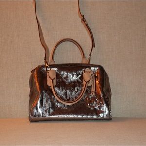 Michael Kors metallic shoulder bag