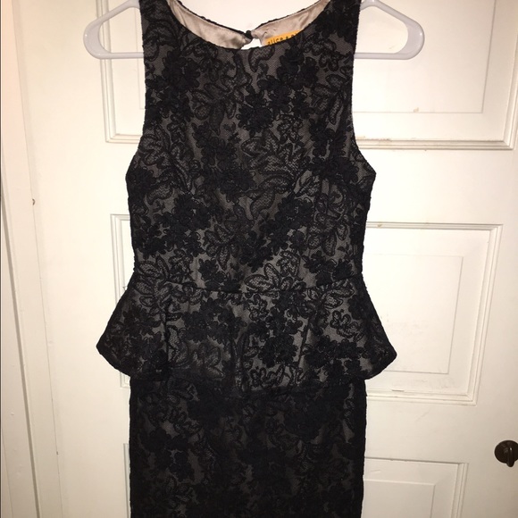 Alice and Olivia Lace Peplum Dress