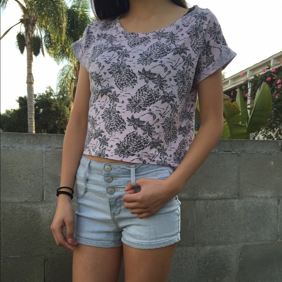 Aeropostale pineapple crop top