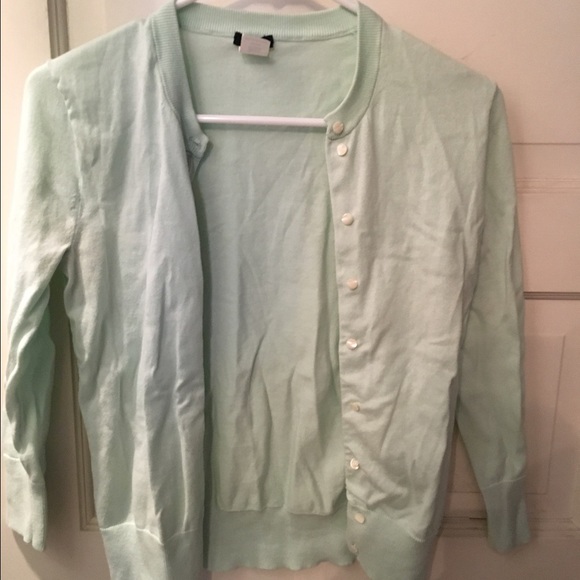 J. Crew Mint Green cardigan