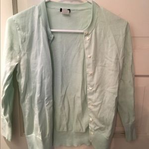 J. Crew Mint Green cardigan