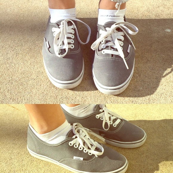grey vans never worn size 8