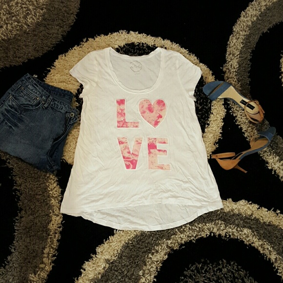 INC International Concepts Tops - Love graphic T-shirt