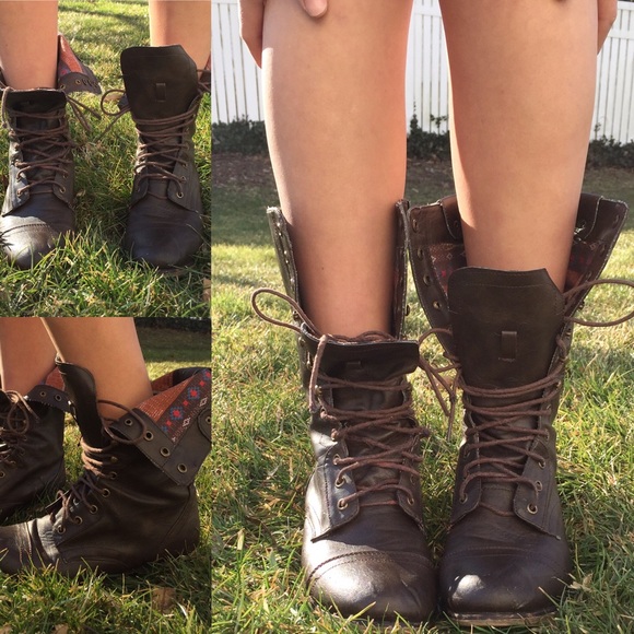 Steve Madden multi colored combat boots *SALE*