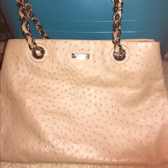 EUC  AUTHENTIC KATE SPADE - ostrich skin leather