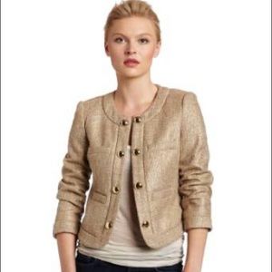 Chaus gold tweed blazer