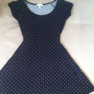 open back polka dot dress