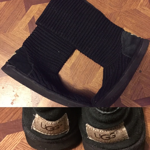 (RESERVED)Tall black knit Ugg