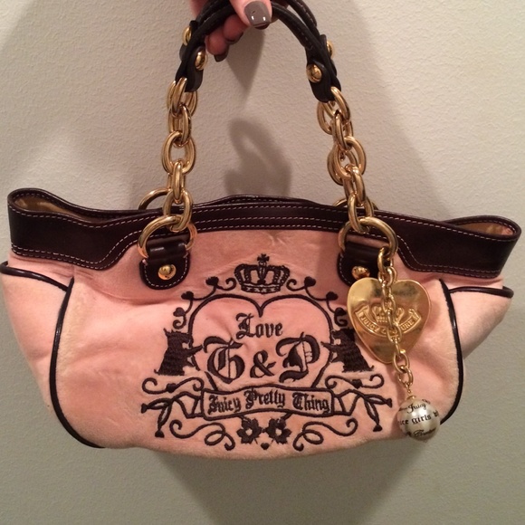 Juicy Couture velour hand bag