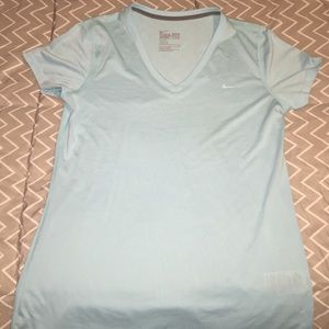 Nike dri-fit baby blue shirt