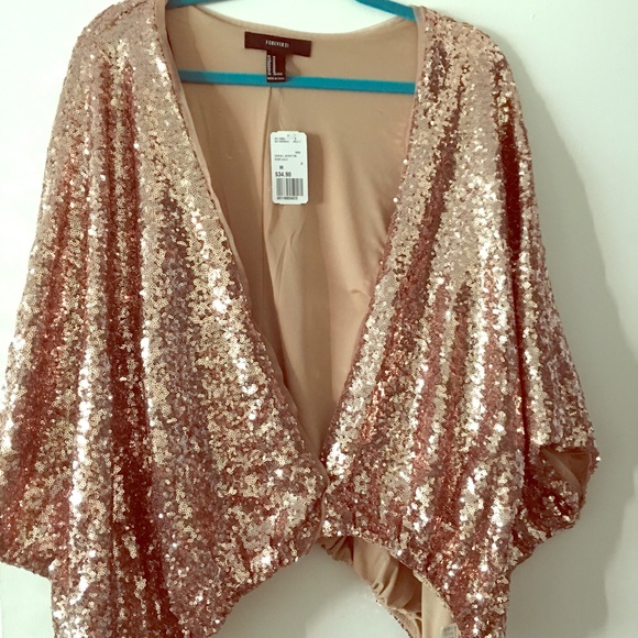 rose gold glitter jacket