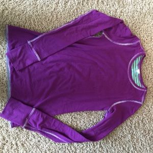 Ivivva girls size 12 reversible long sleeve shirt
