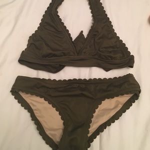 J.Crew Scallop Swimsuit