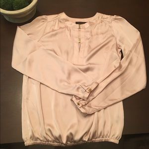 THE LIMITED Blush Satin Blouse XS