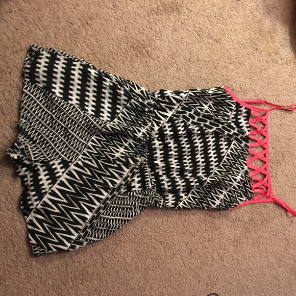 Geo print romper