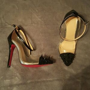 Black Spiked Red Bottoms