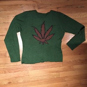 On hold 4 @penny493 Pot leaf oversize sweater