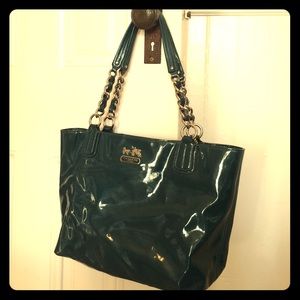 Coach Chelsea Tote - Teal Patent