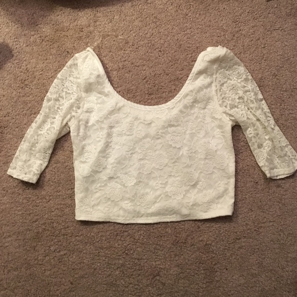 Lace crop top