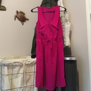 Pocketed ruffled neck Bebop dress