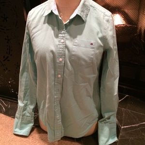 Turquoise Tommy Hilfiger Oxford